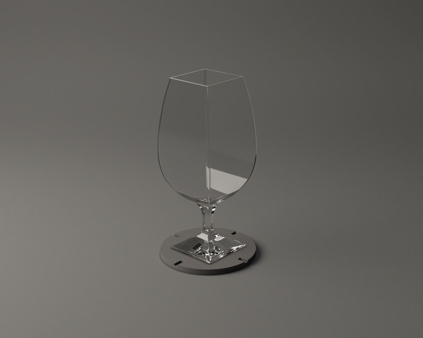 GLASSWARE---Square Wine Glass 005 3D print model_15