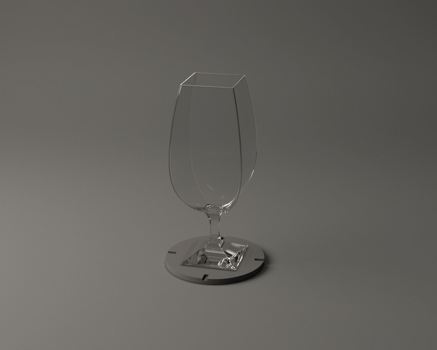 GLASSWARE---Square Wine Glass 005 3D print model_7