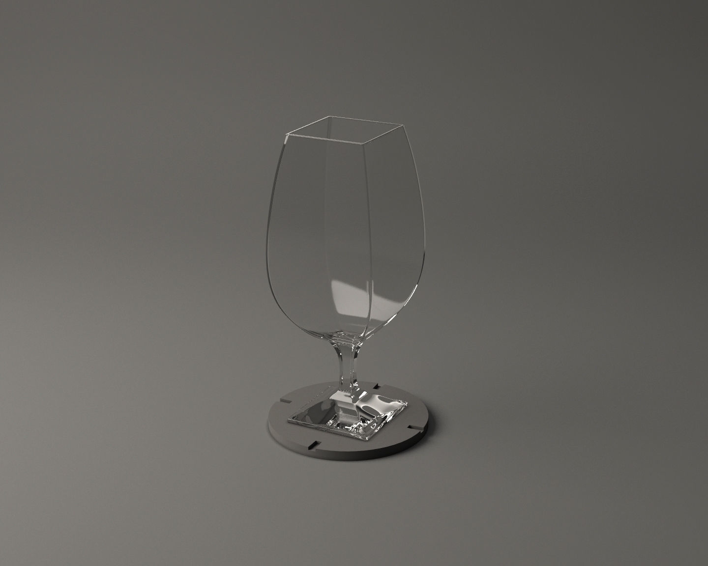 GLASSWARE---Square Wine Glass 005 3D print model_11