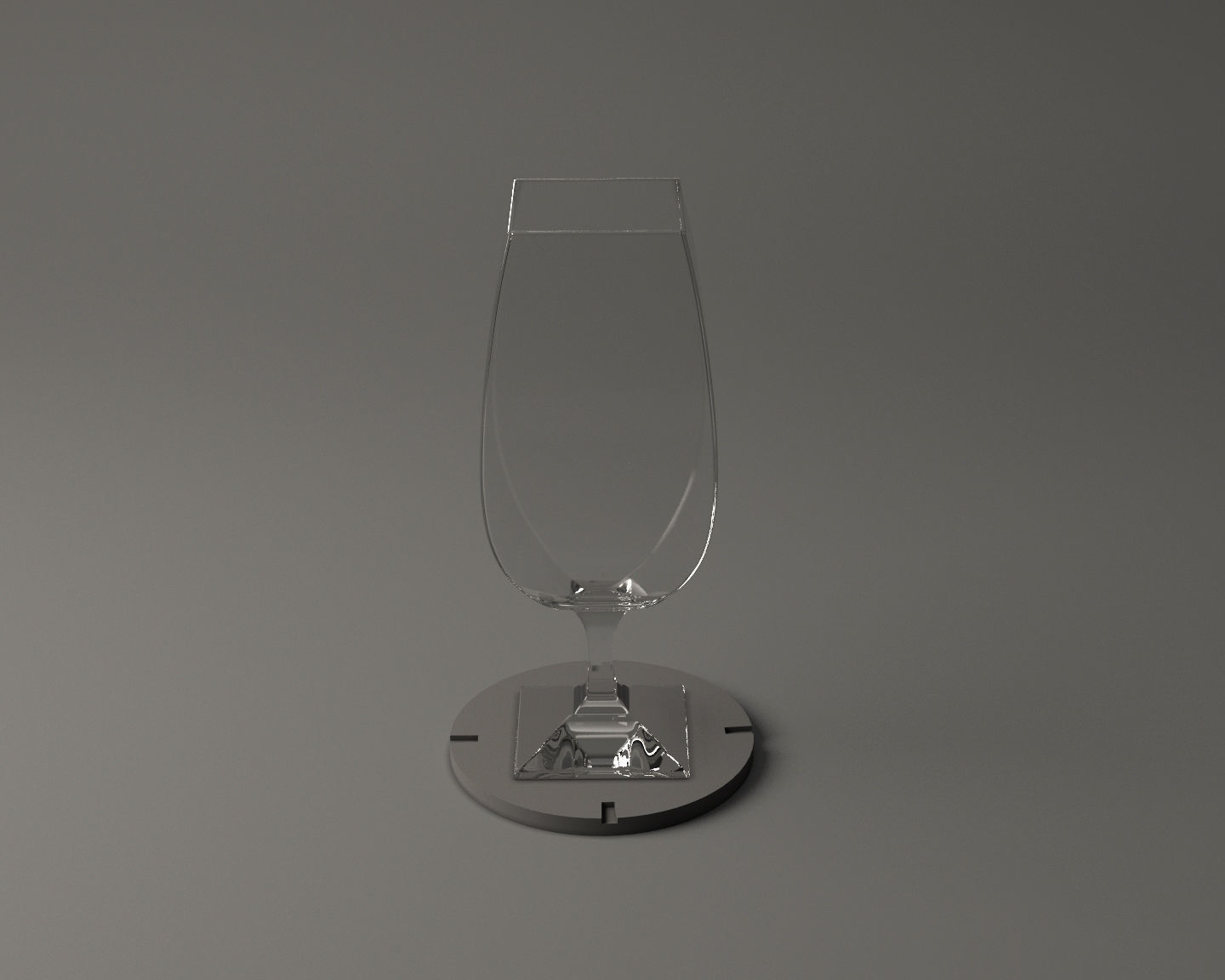 GLASSWARE---Square Wine Glass 005 3D print model_23