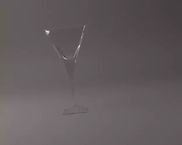 GLASSWARE---Square Cocktail Glass 004 3D print model