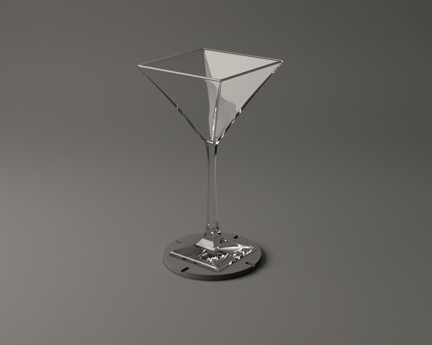 GLASSWARE---Square Cocktail Glass 005 3D print model_20