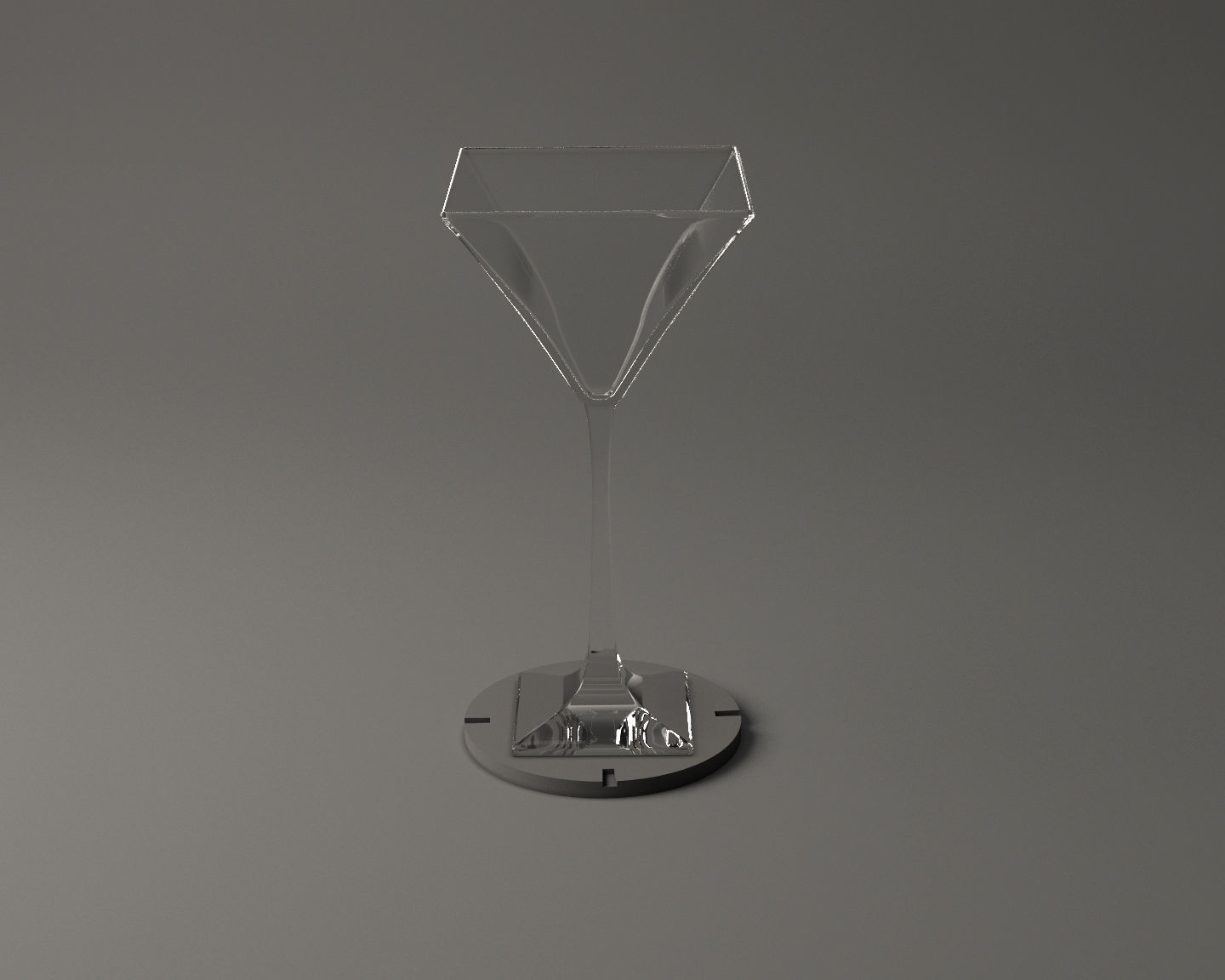 GLASSWARE---Square Cocktail Glass 005 3D print model_22