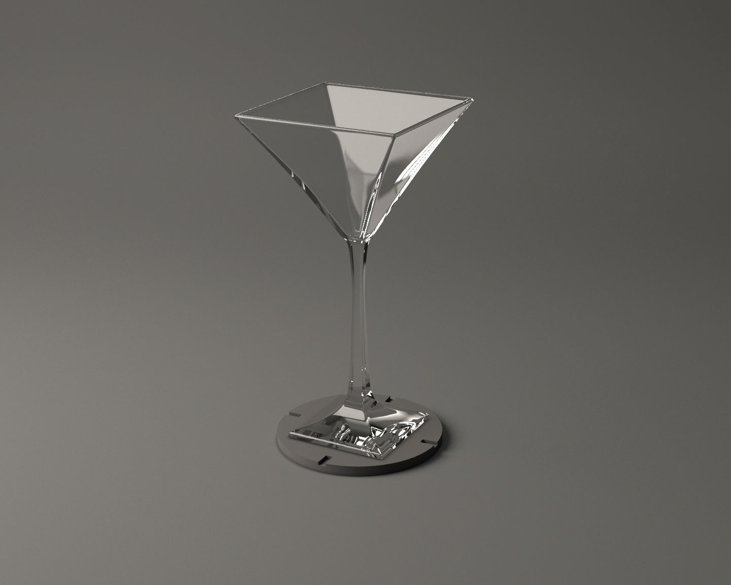 GLASSWARE---Square Cocktail Glass 005 3D print model_11