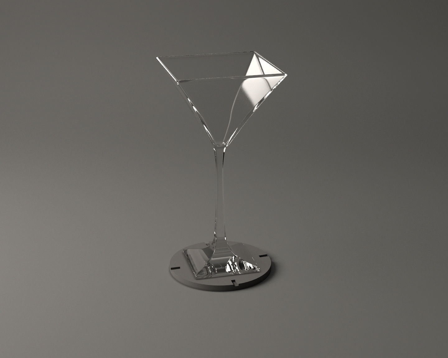 GLASSWARE---Square Cocktail Glass 005 3D print model_18