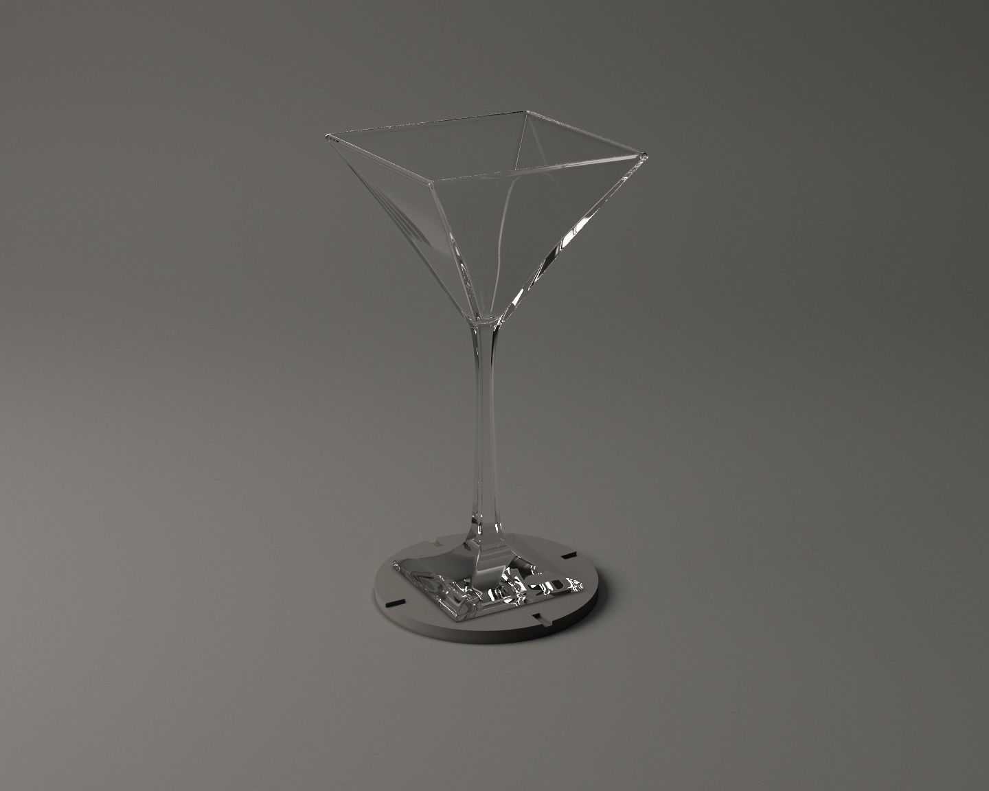 GLASSWARE---Square Cocktail Glass 005 3D print model_14