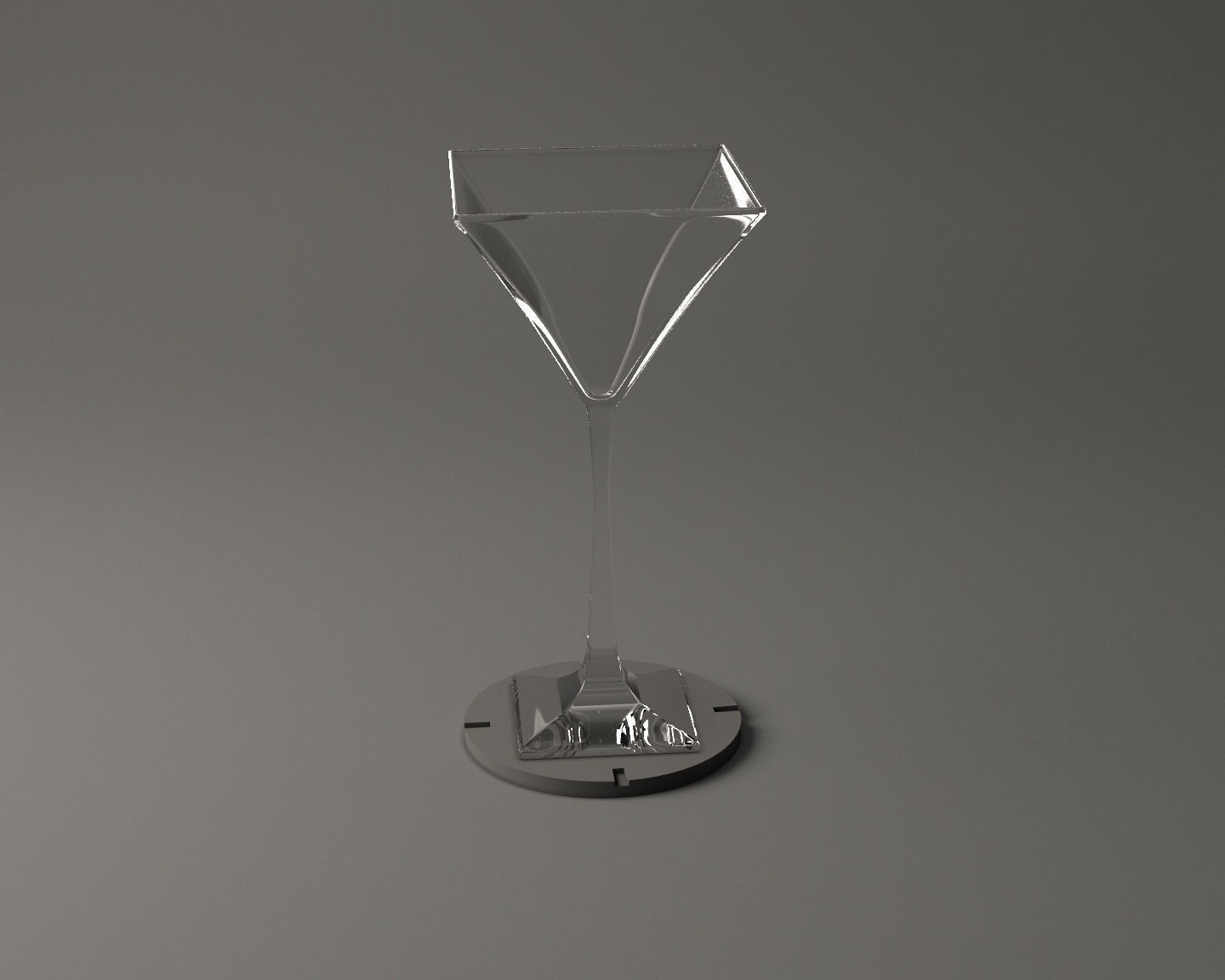 GLASSWARE---Square Cocktail Glass 005 3D print model_8