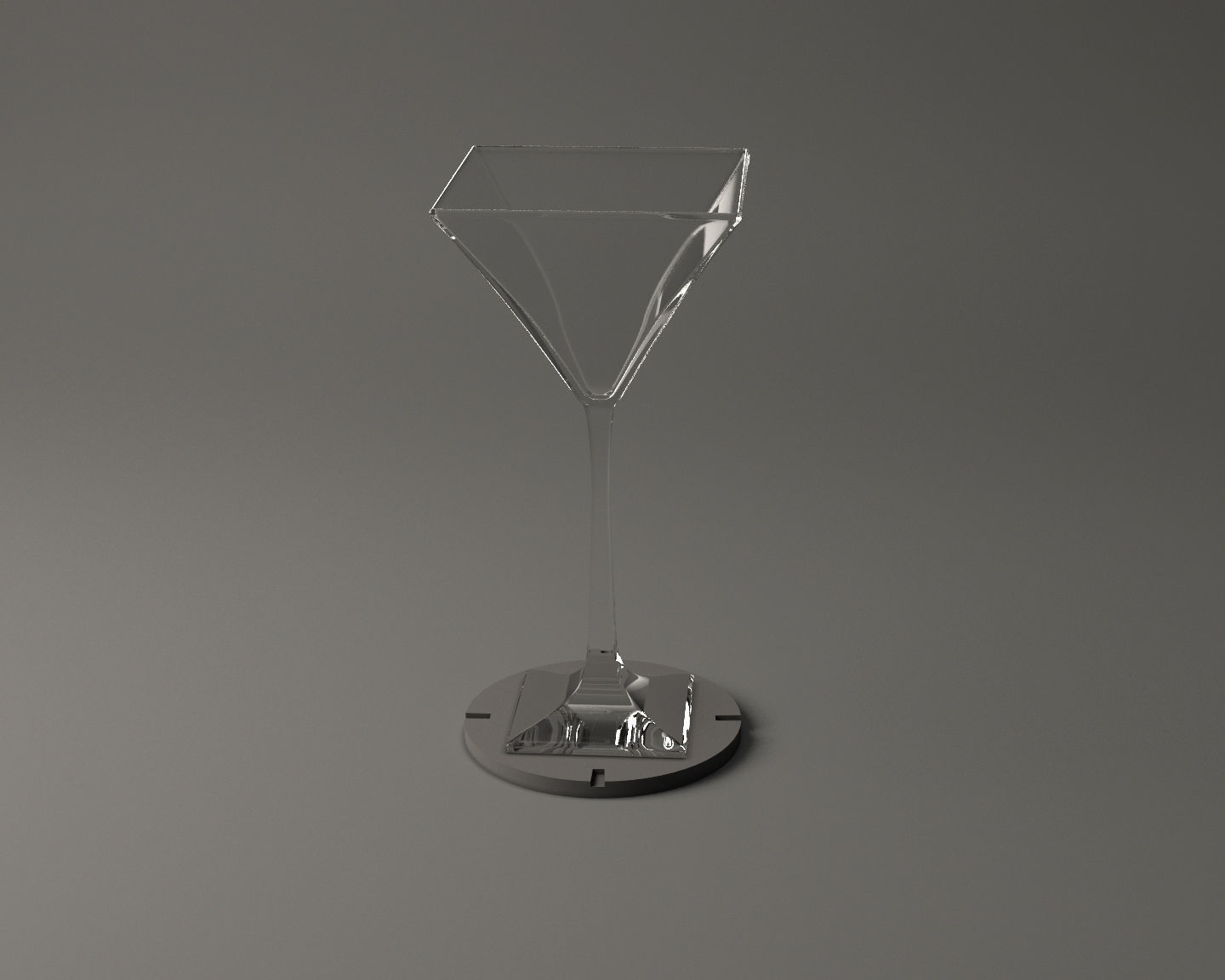 GLASSWARE---Square Cocktail Glass 005 3D print model_17