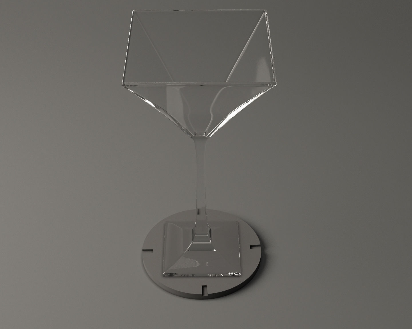 GLASSWARE---Square Cocktail Glass 005 3D print model_24