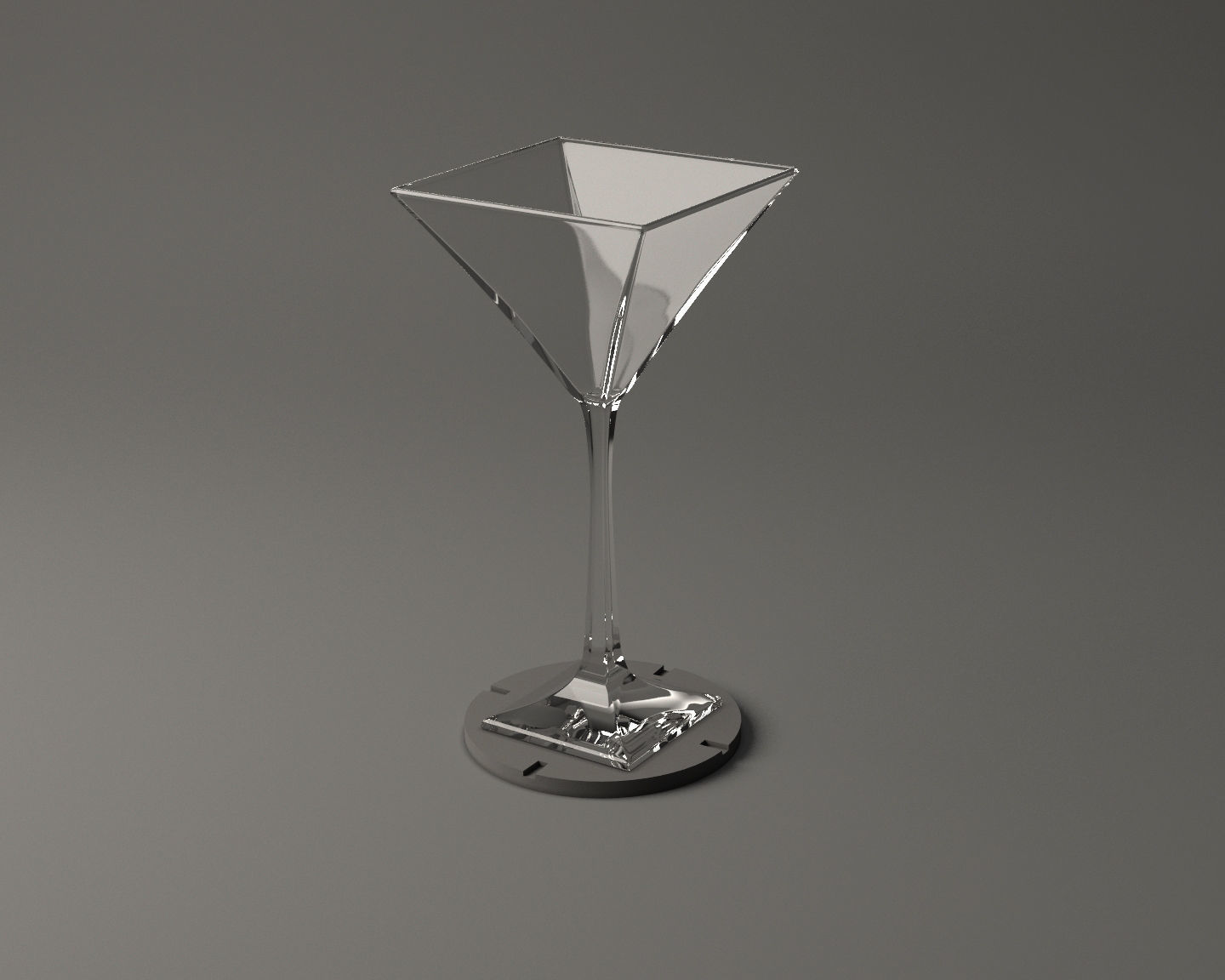 GLASSWARE---Square Cocktail Glass 005 3D print model_6