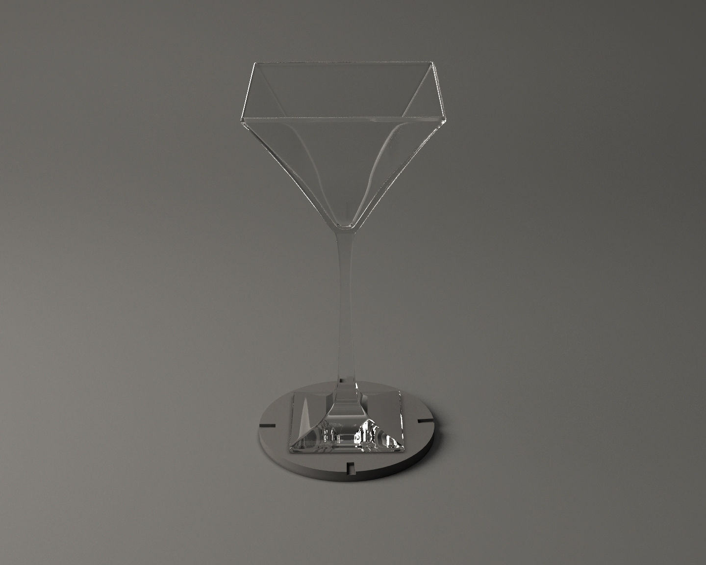 GLASSWARE---Square Cocktail Glass 005 3D print model_23