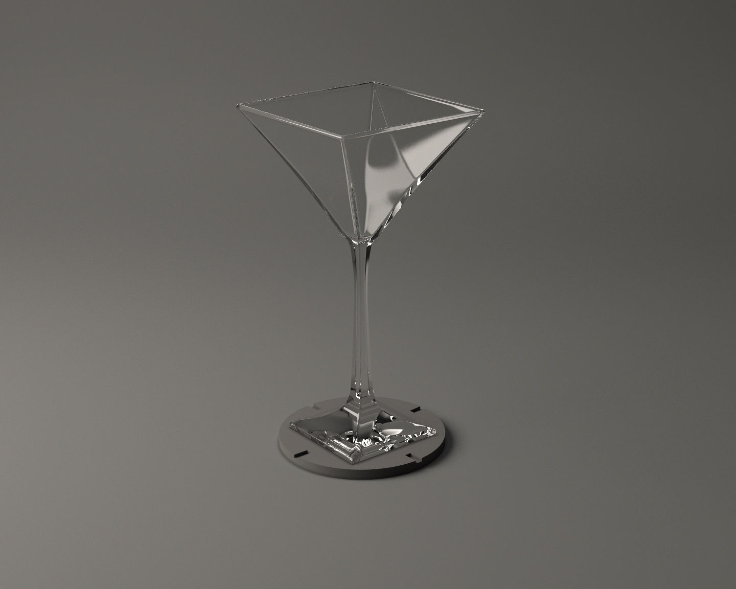 GLASSWARE---Square Cocktail Glass 005 3D print model_5