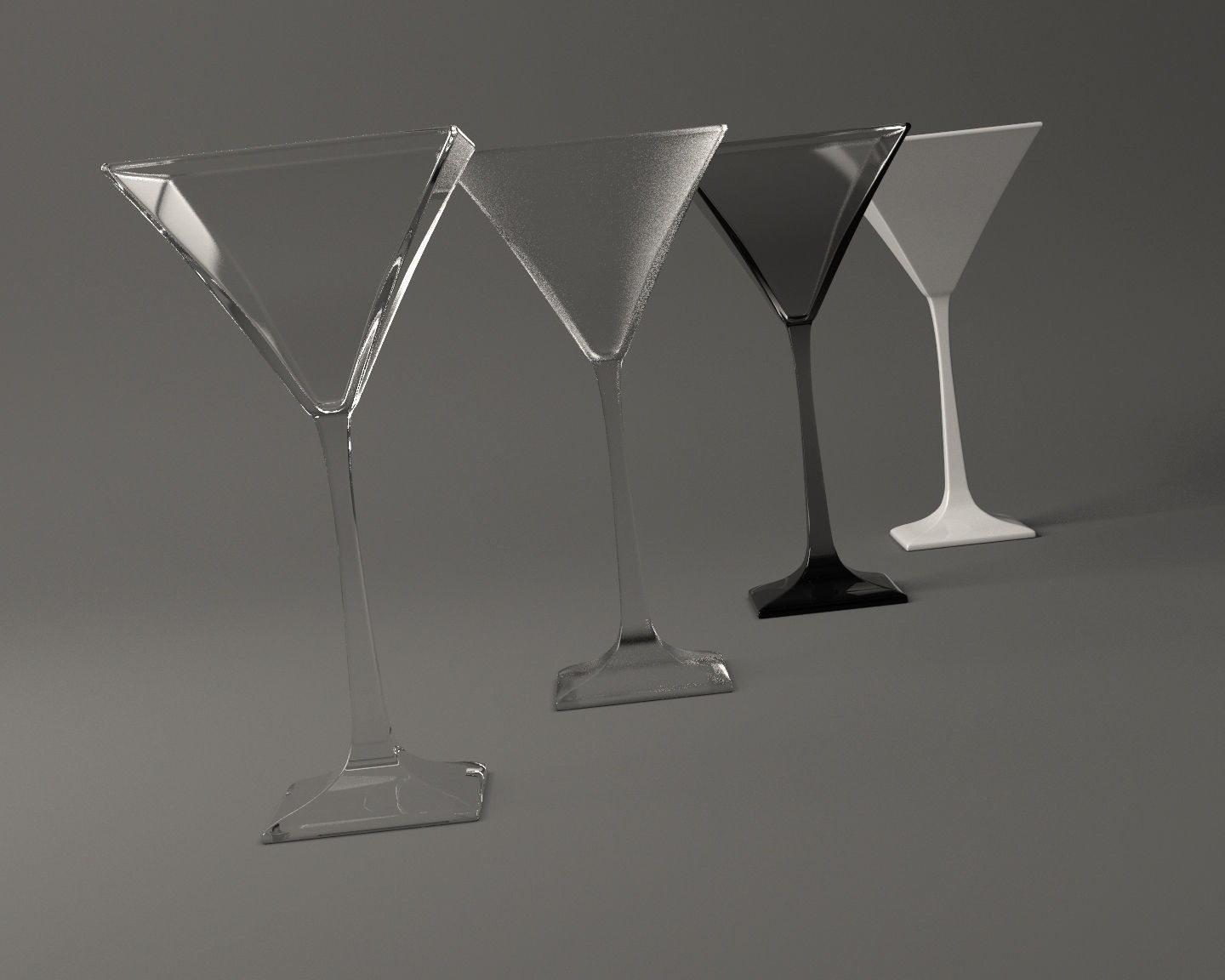GLASSWARE---Square Cocktail Glass 005 3D print model_2