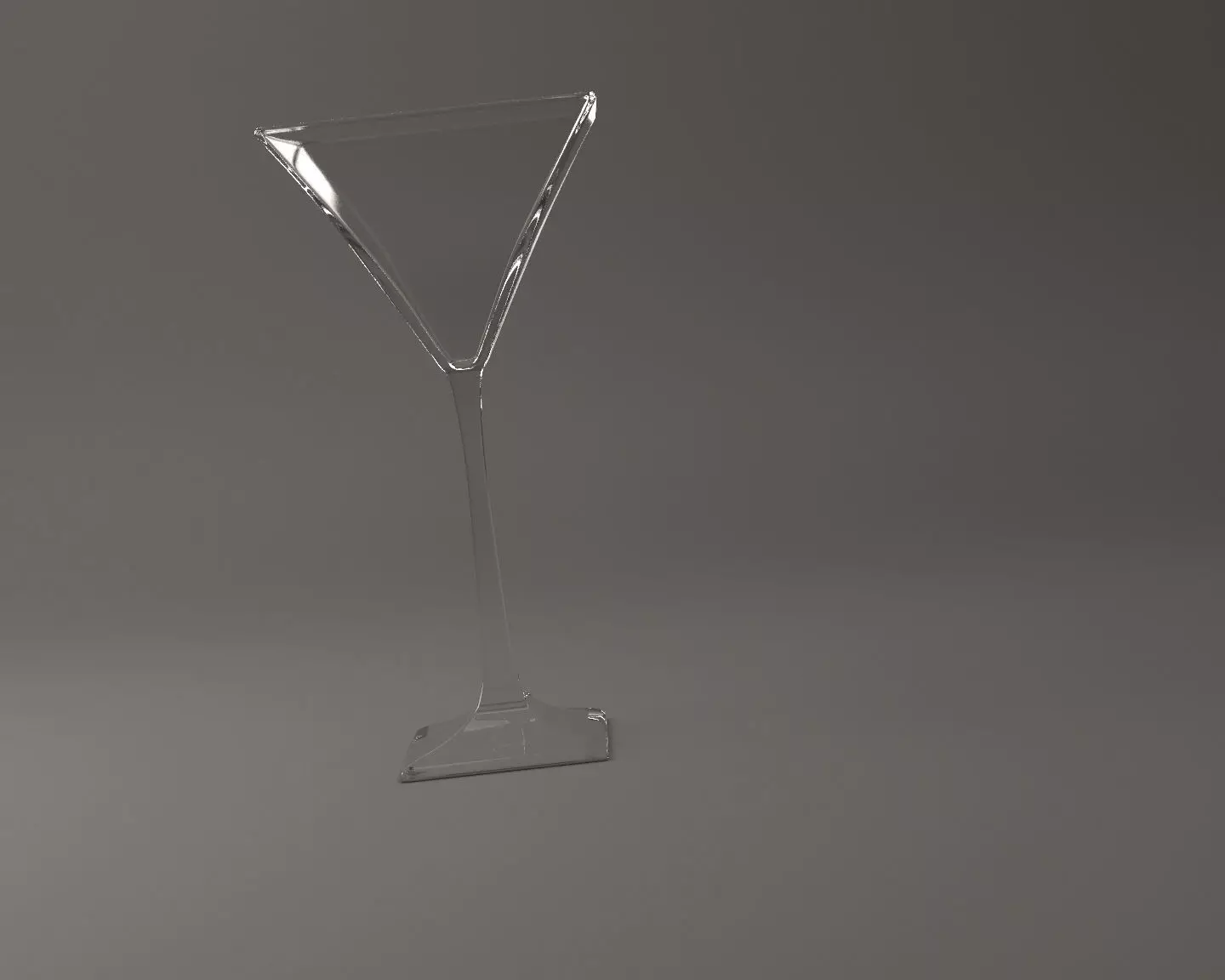 GLASSWARE---Square Cocktail Glass 005 3D print model_0