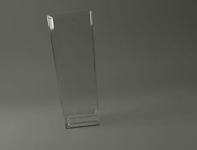 GLASSWARE---Square Long Glass 001 3D print model