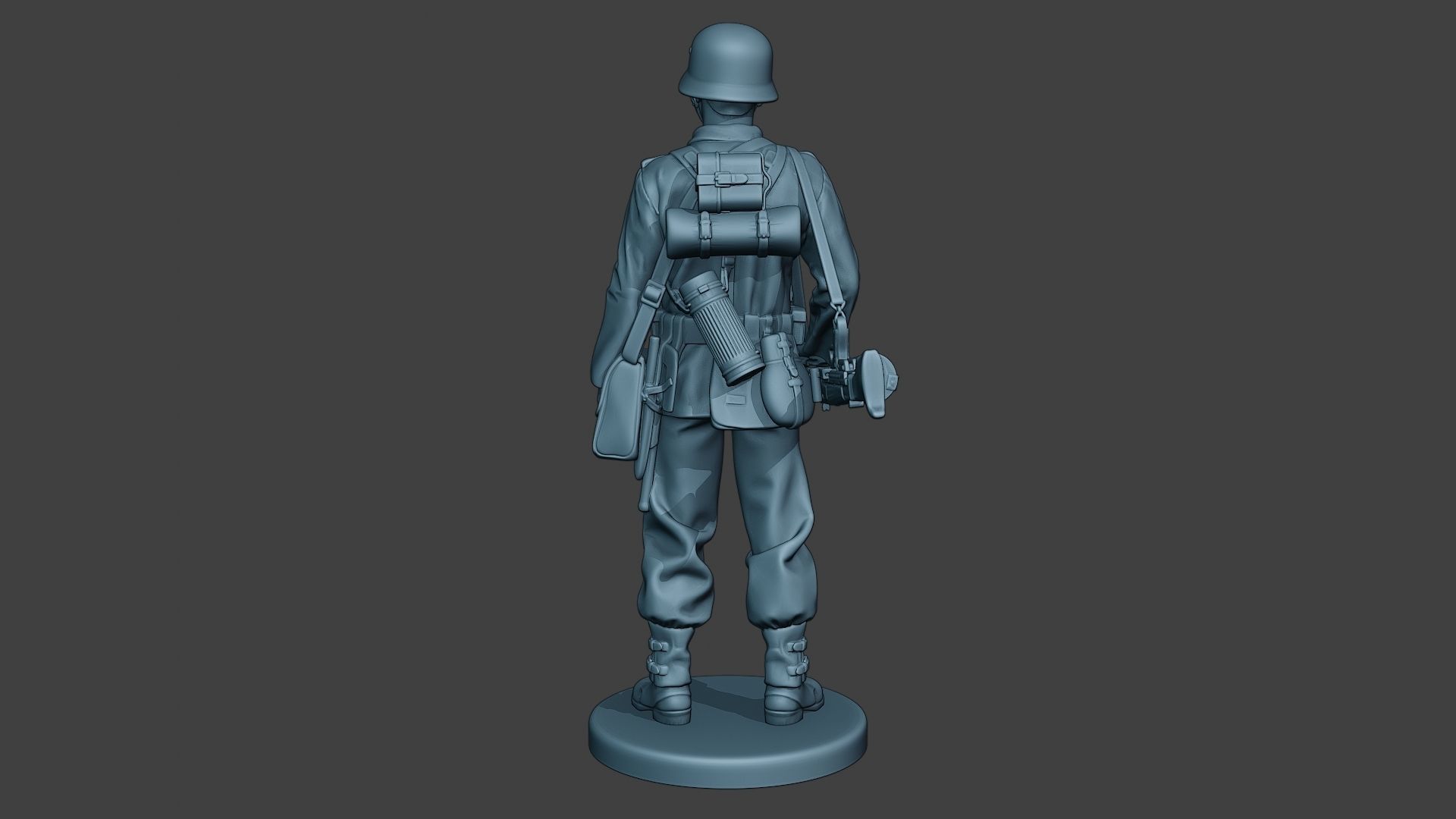 German soldier ww2 MG42 Stand G7 3D print model_6