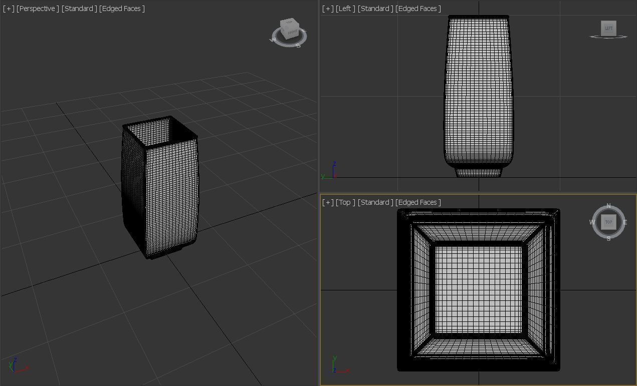 GLASSWARE---Square Beer Glass 004 3D print model_26