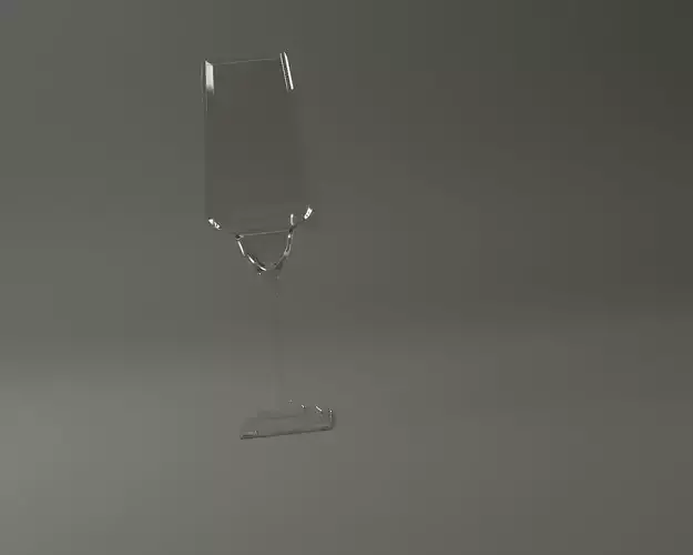GLASSWARE---Square Long Wine Glass 001 3D print model