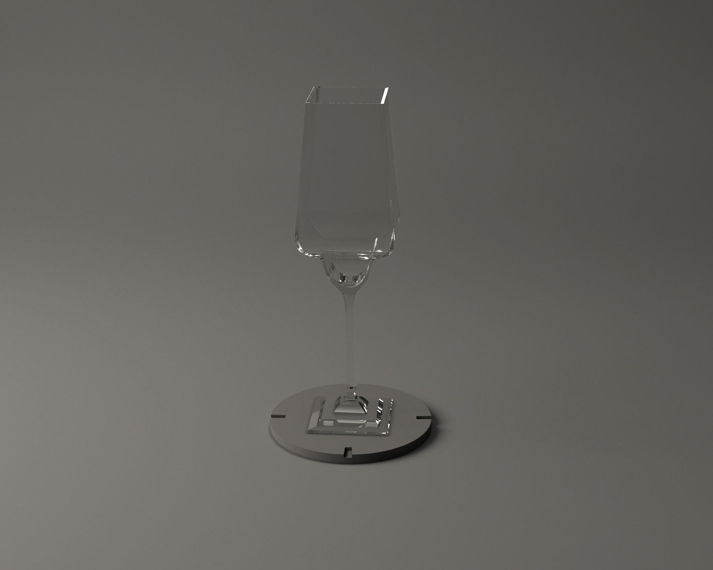 GLASSWARE---Square Long Wine Glass 001 3D print model_17