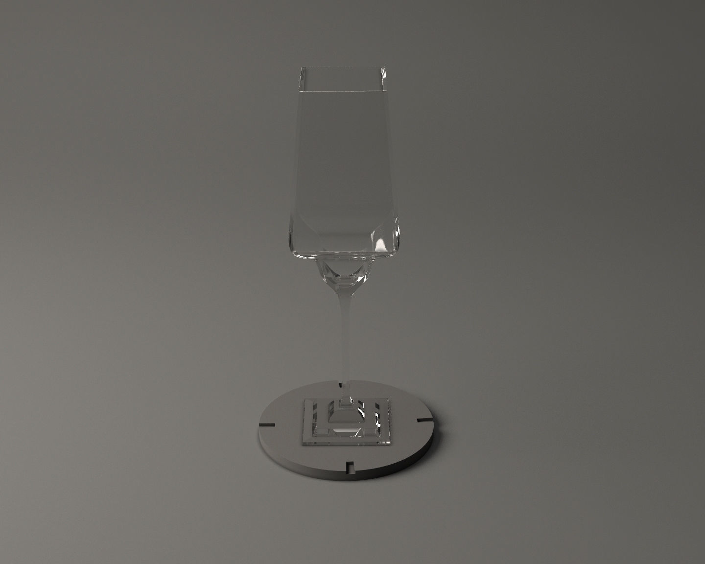 GLASSWARE---Square Long Wine Glass 001 3D print model_23