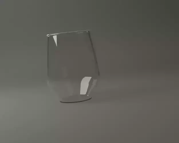 GLASSWARE---Water Glass 008 3D print model