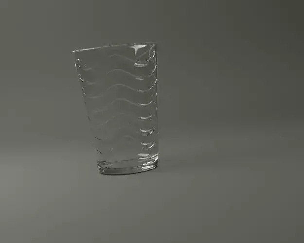 GLASSWARE---Water Glass 014 3D print model