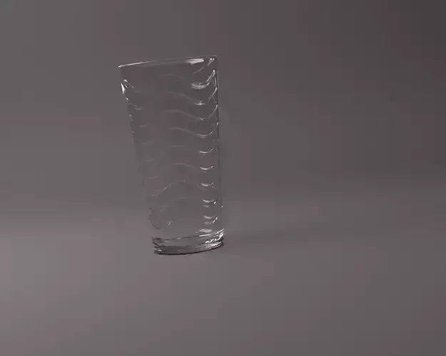 GLASSWARE---Water Glass 016 3D print model