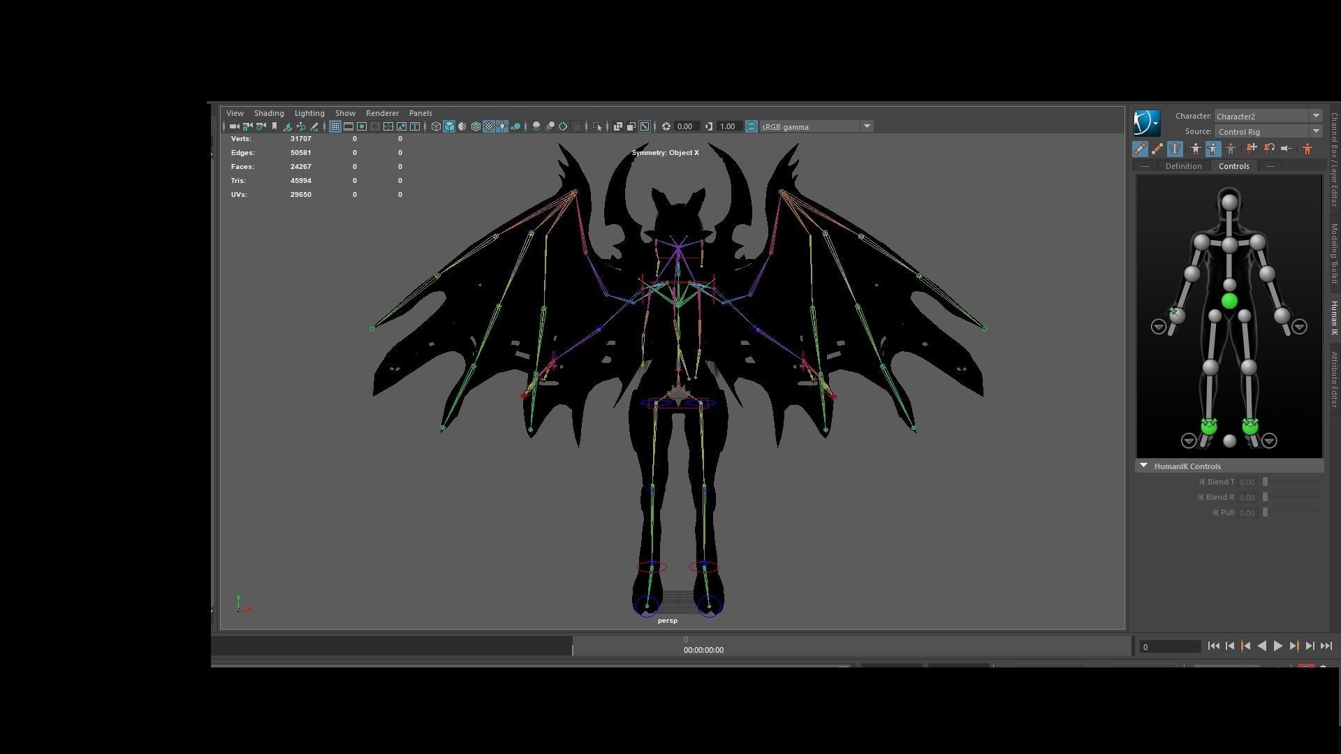 Demon Hunter  Low-poly 3D model_19