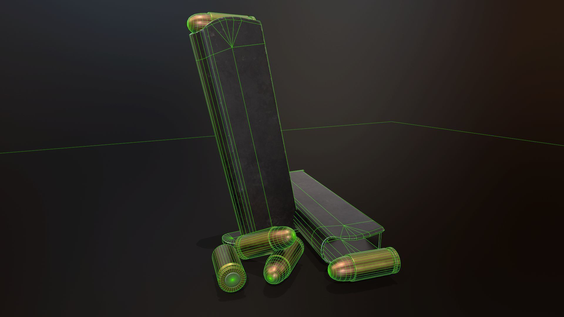 Colt 1911 Low-poly 3D model_15