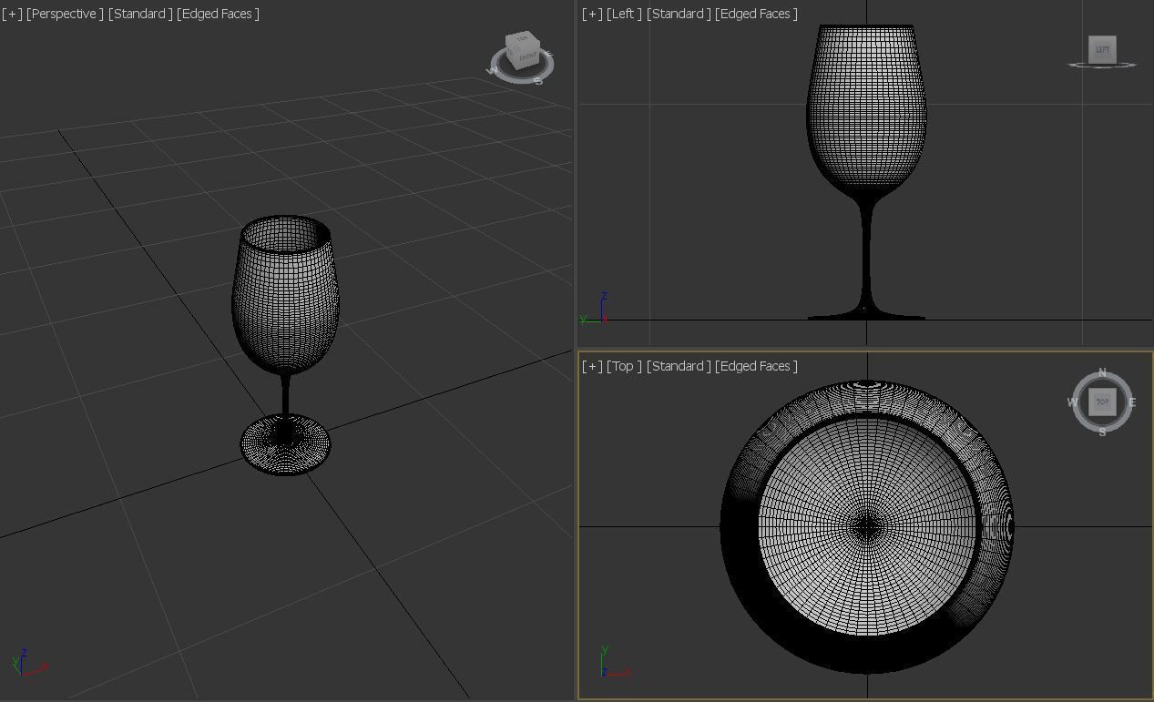 GLASSWARE---Wine Glass 001 3D print model_26