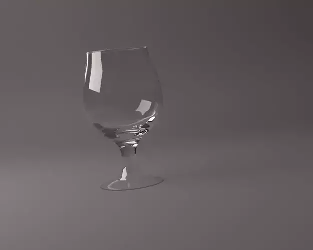 GLASSWARE---Wine Glass 002 3D print model
