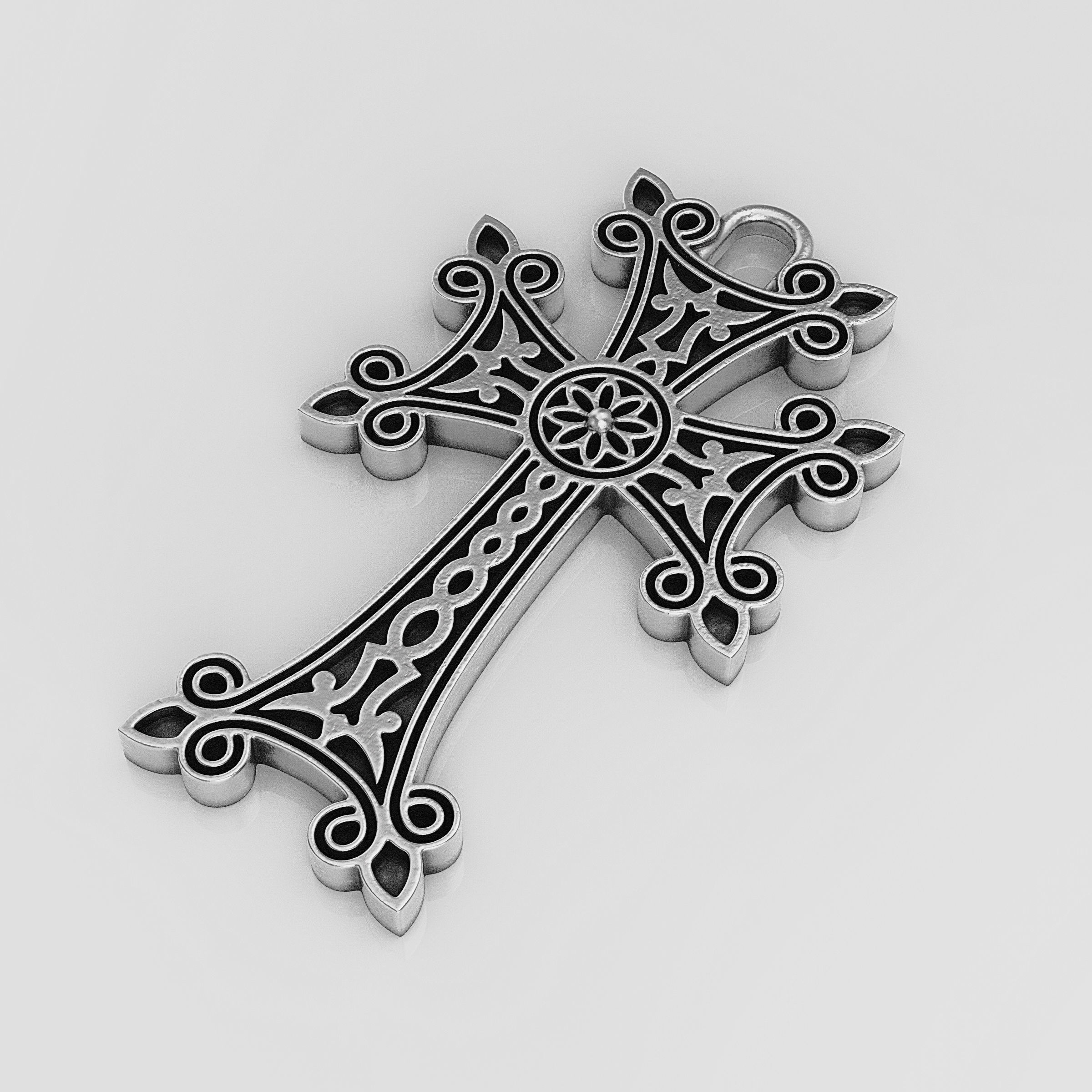 Armenian Cross 3D print model_23