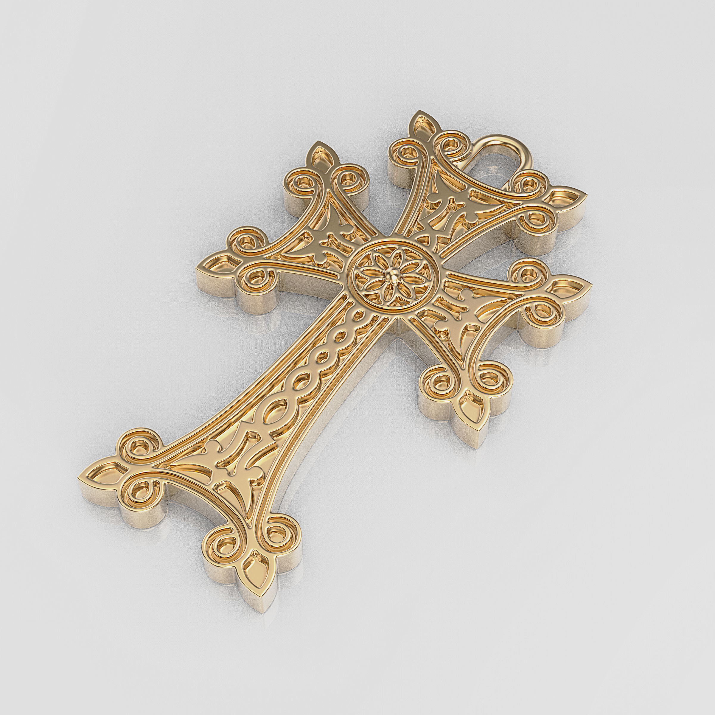 Armenian Cross 3D print model_21