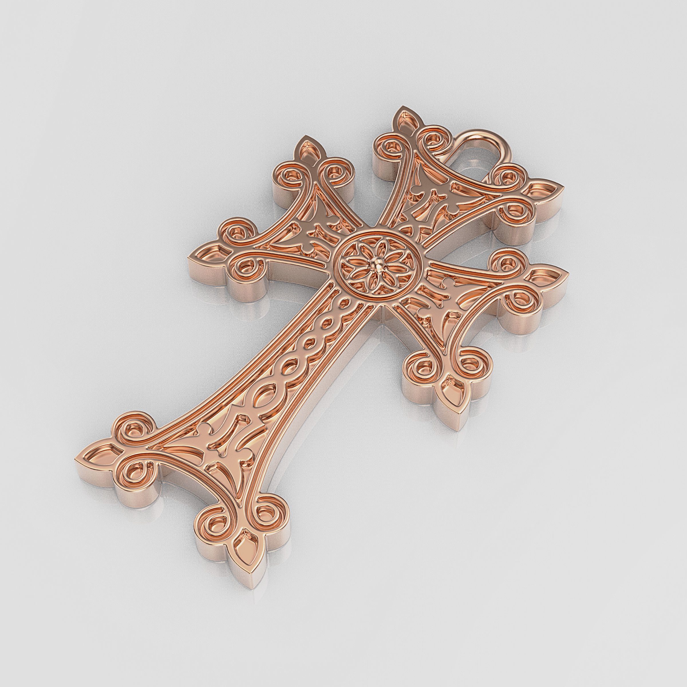 Armenian Cross 3D print model_1