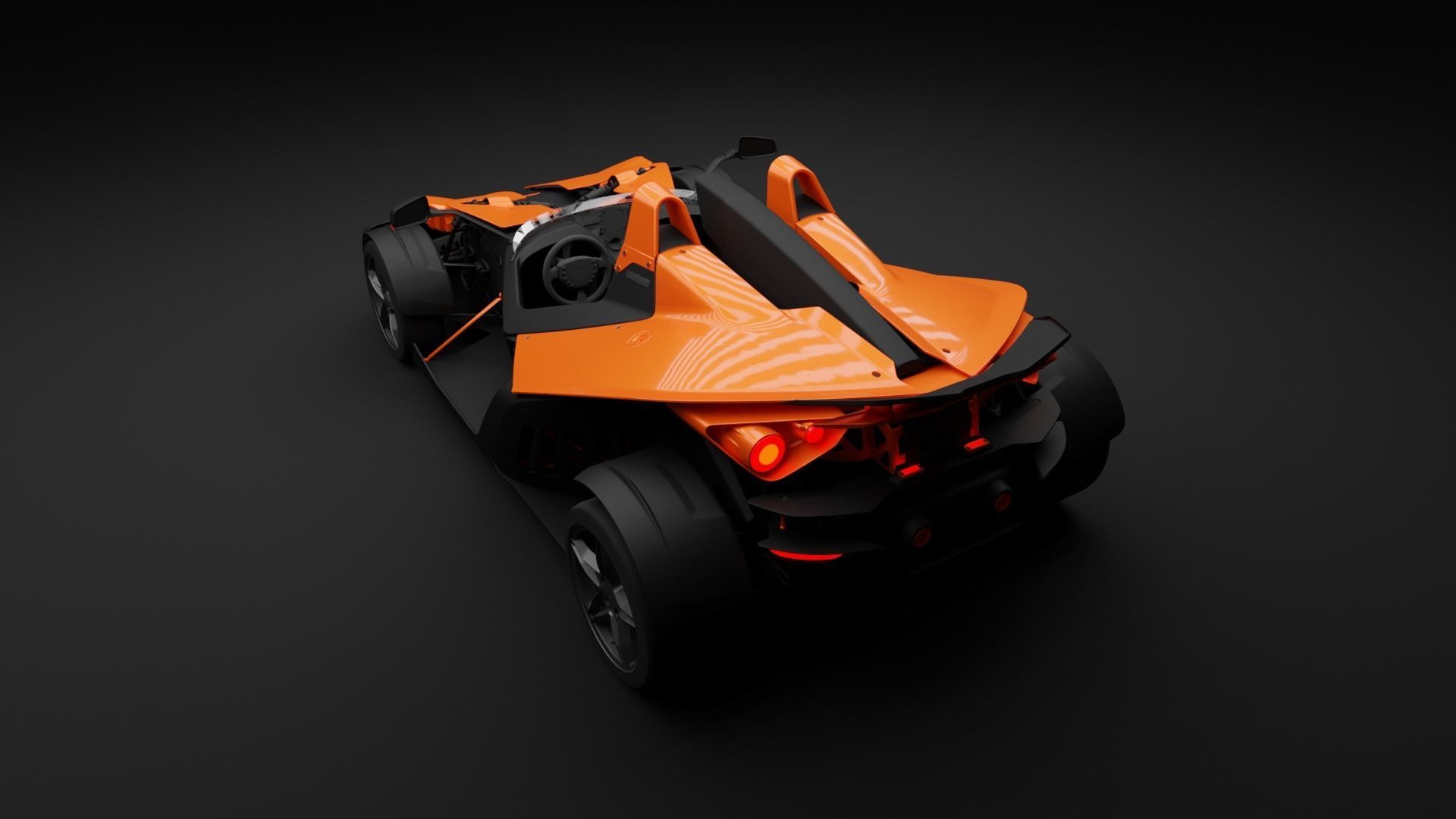 KTM X-BOW R Low-poly 3D model_1