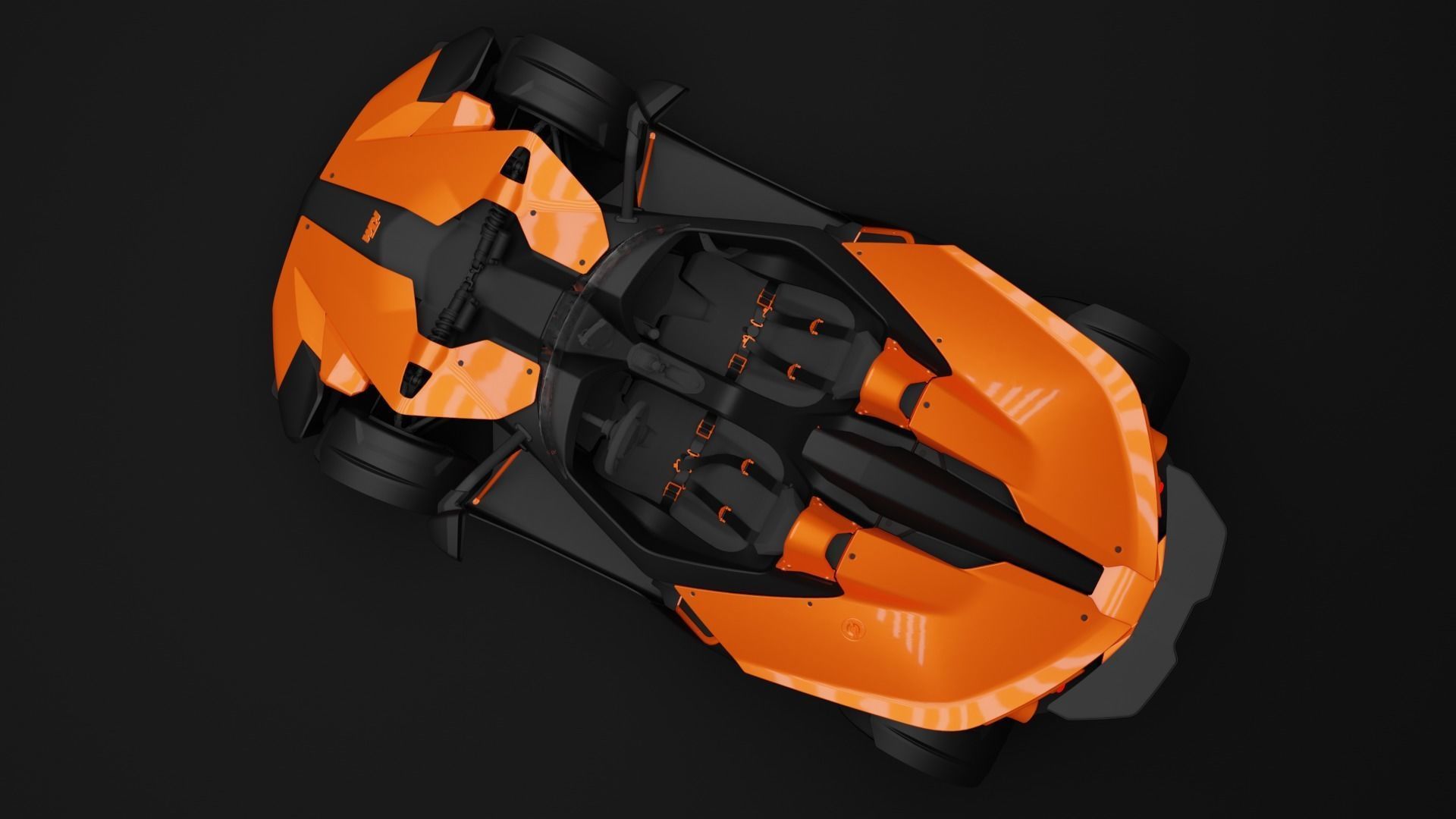 KTM X-BOW R Low-poly 3D model_2