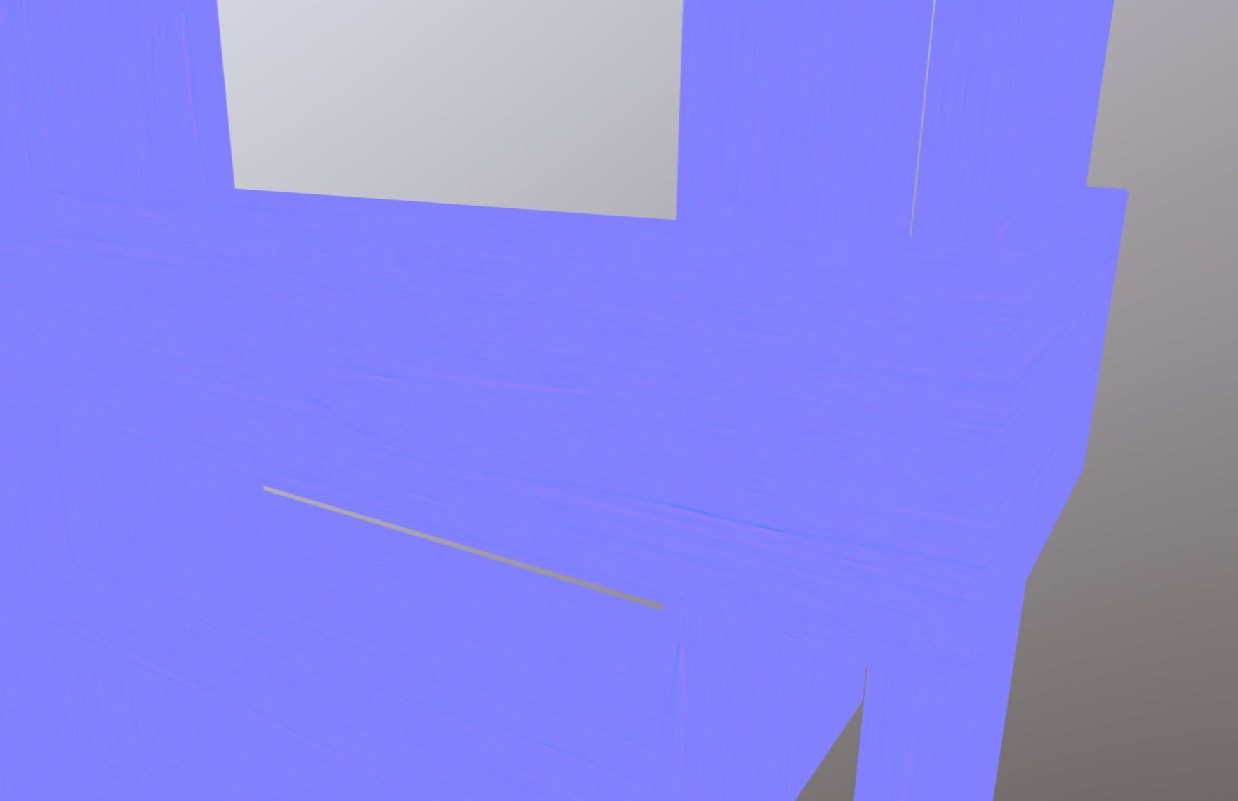 Modern Bookshelf Low-poly 3D model_18