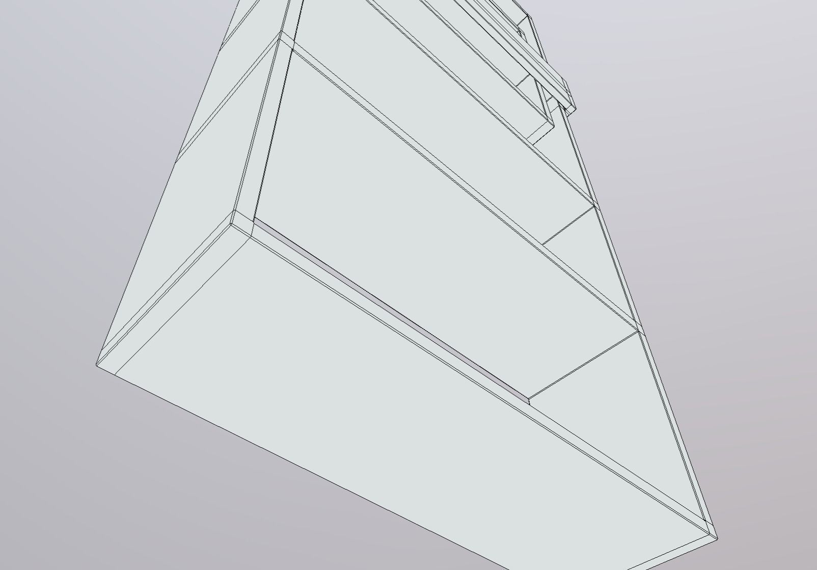 Modern Bookshelf Low-poly 3D model_11