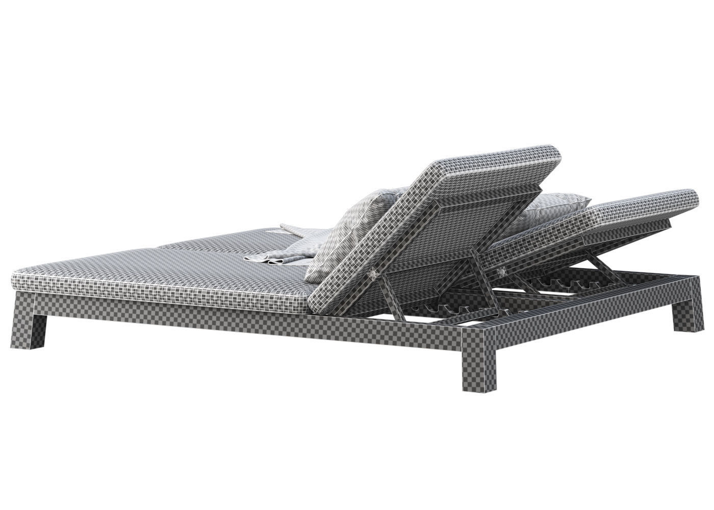 GIJS Double Sun lounger by Piet Boon  3D model_6