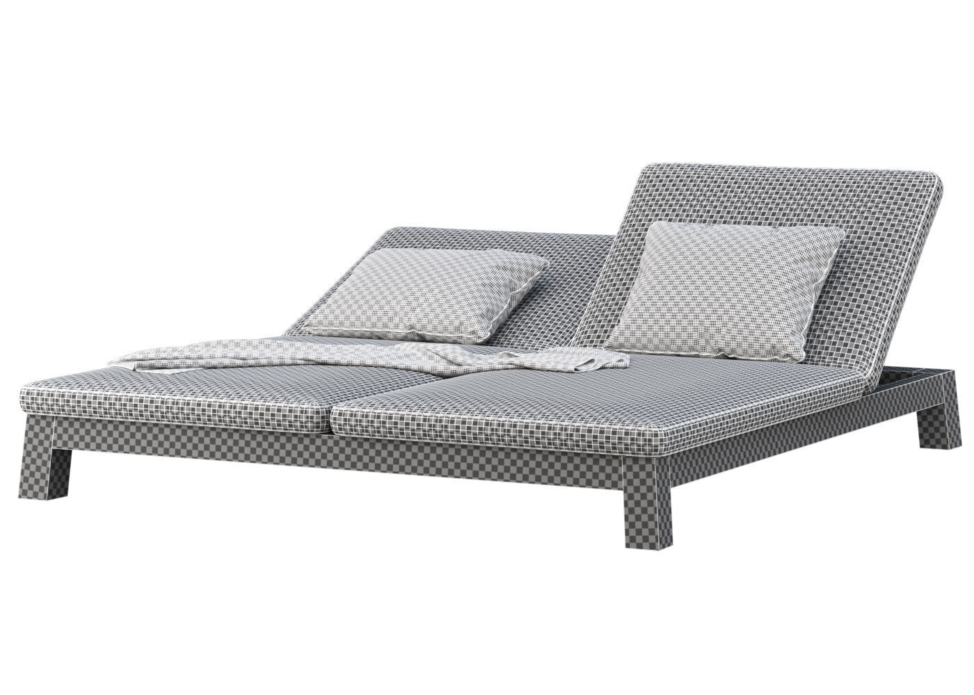 GIJS Double Sun lounger by Piet Boon  3D model_7