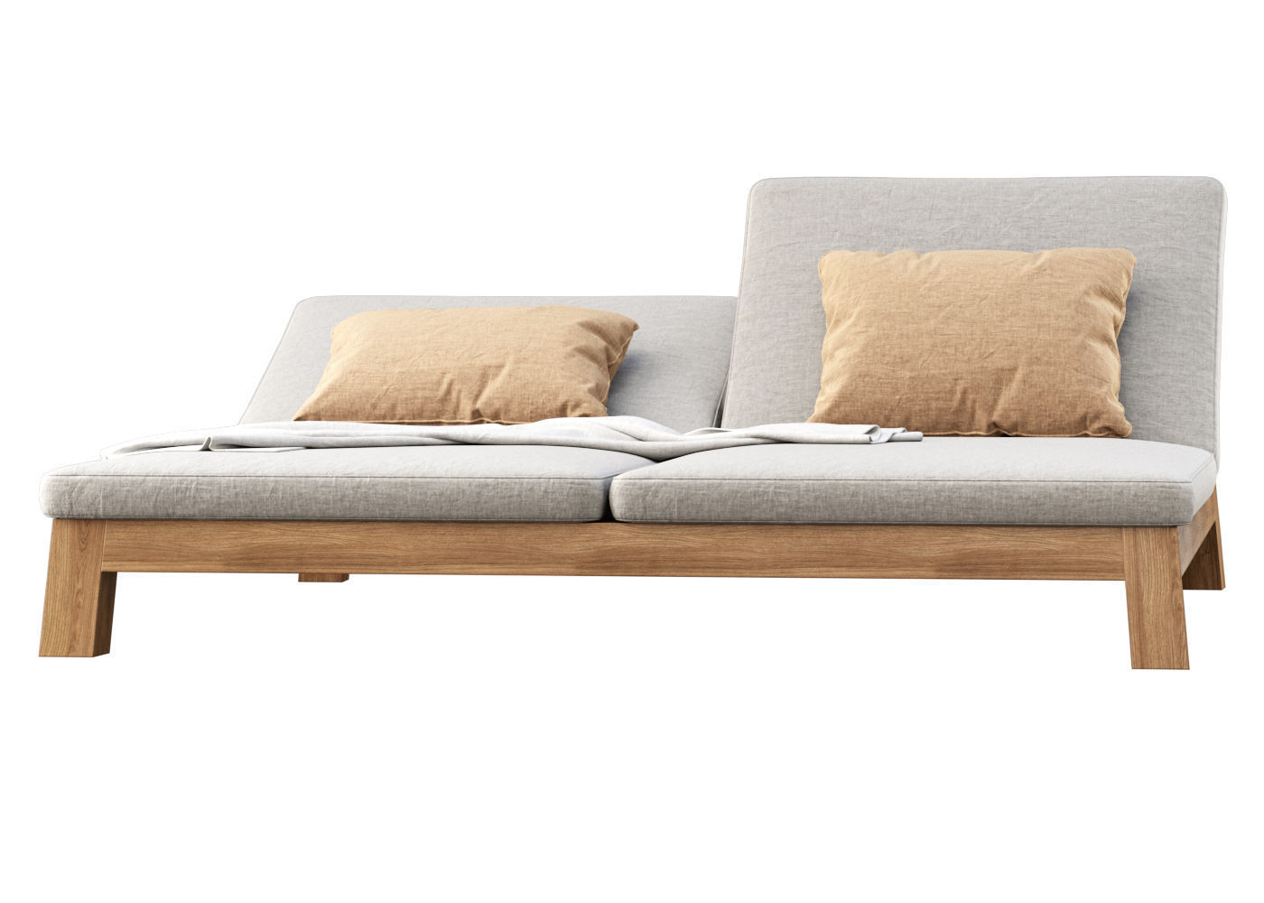 GIJS Double Sun lounger by Piet Boon  3D model_1