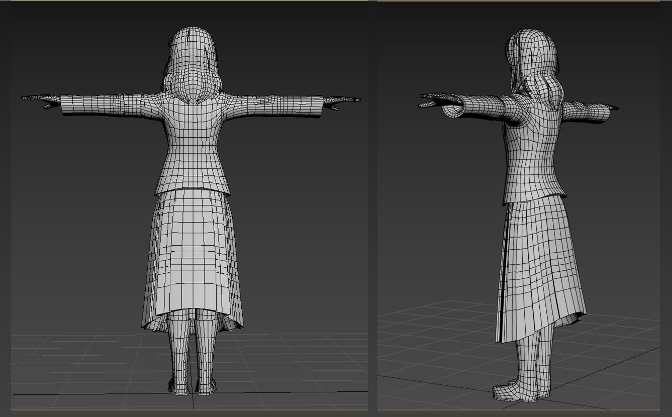 Pieck SNK VRChat Avatar PC 3D model_3