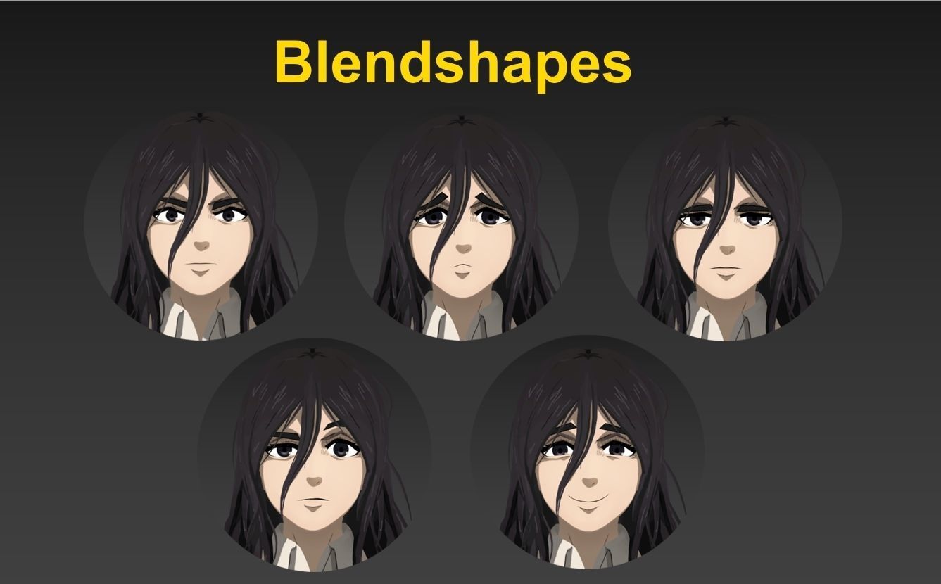 Pieck SNK VRChat Avatar PC 3D model_8