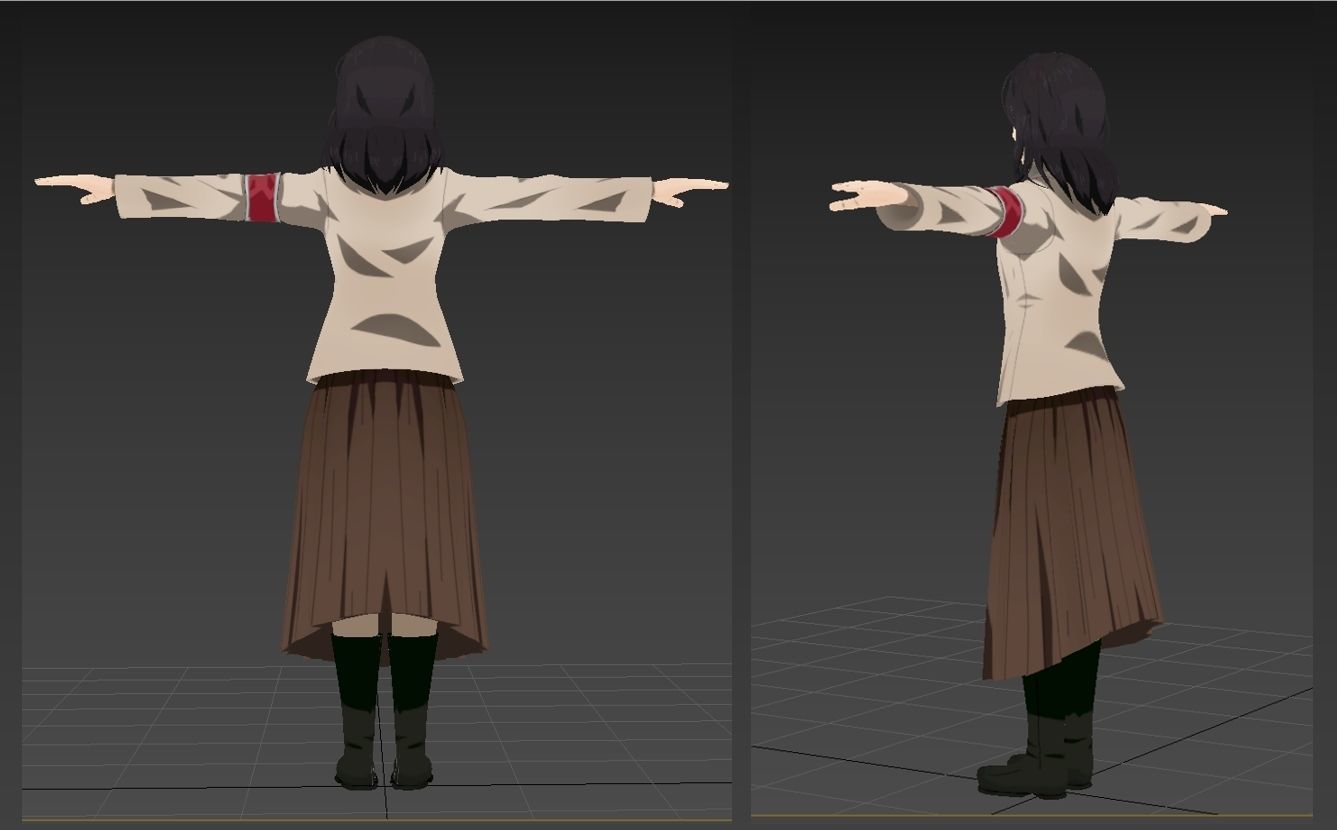 Pieck SNK VRChat Avatar PC 3D model_2