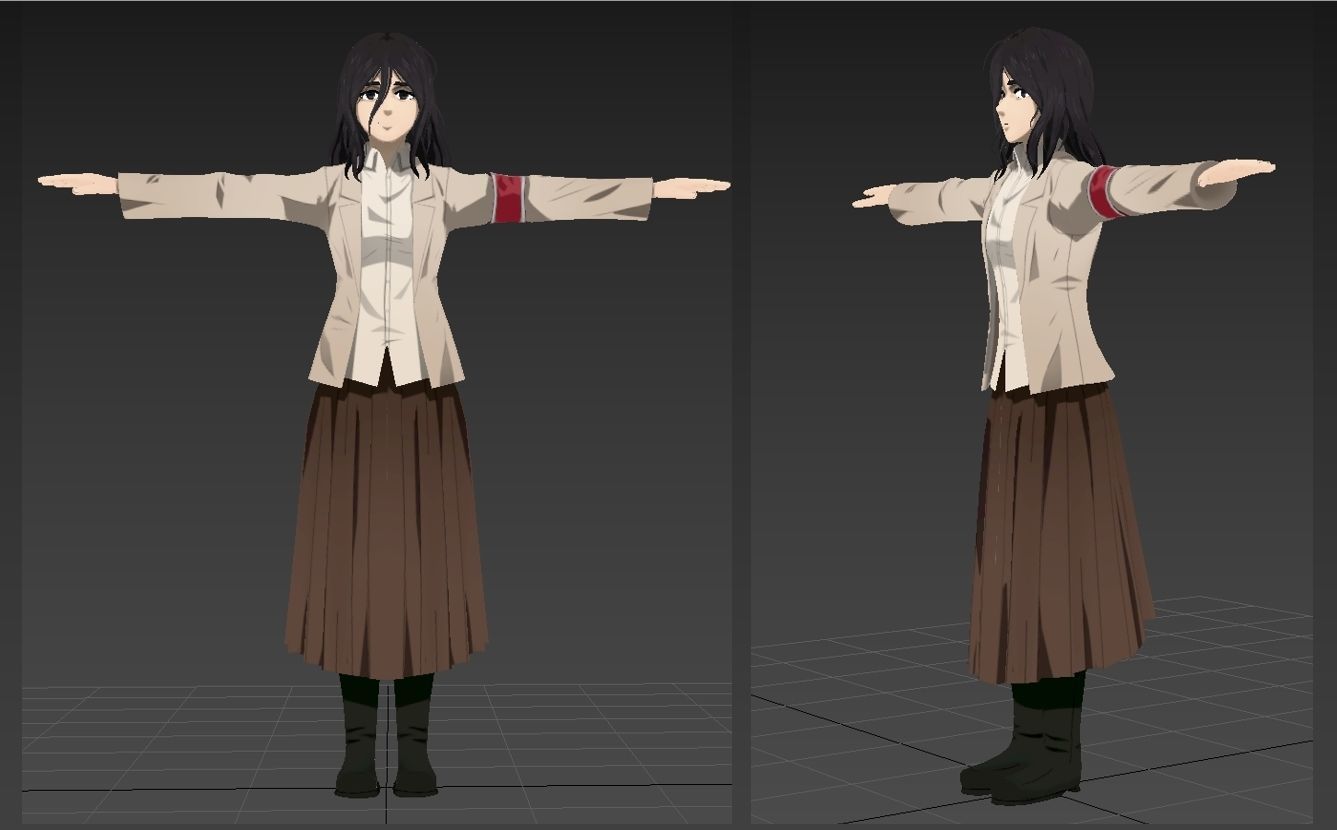 Pieck SNK VRChat Avatar PC 3D model_1