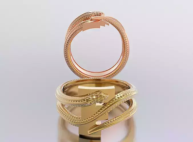 letter snake rings