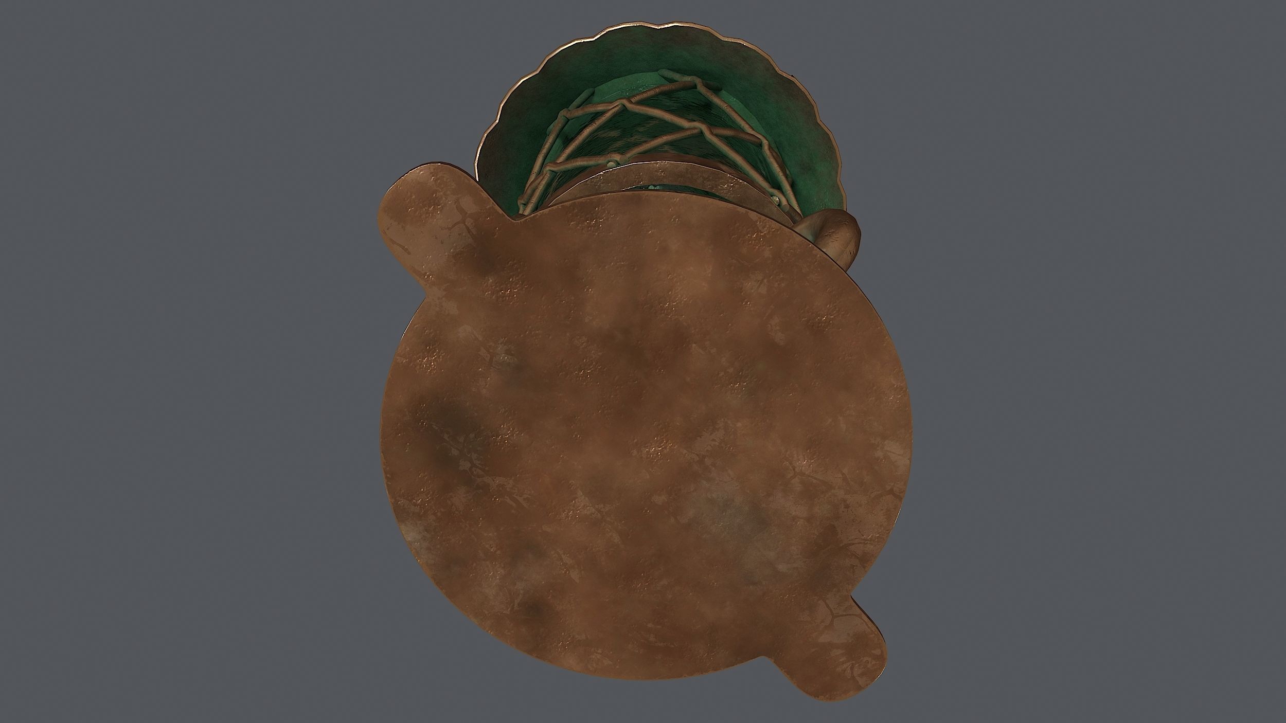 German Historical Garden Light 3D model_6