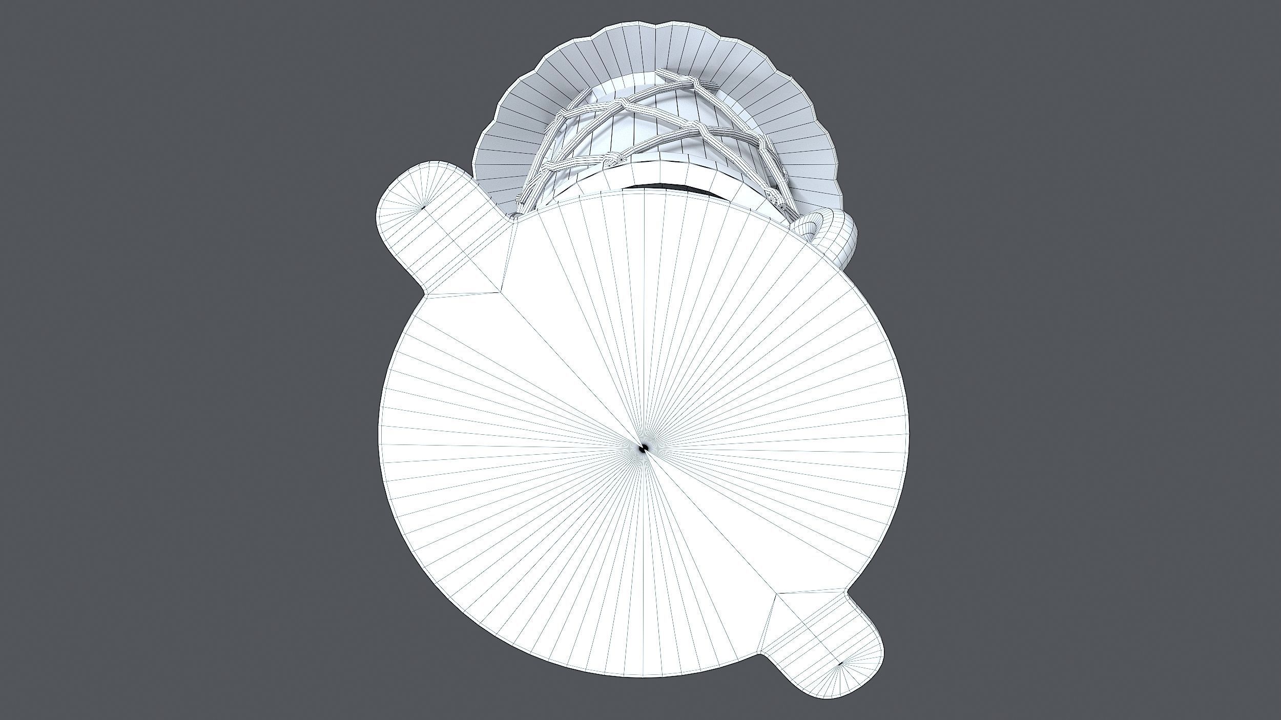 German Historical Garden Light 3D model_9