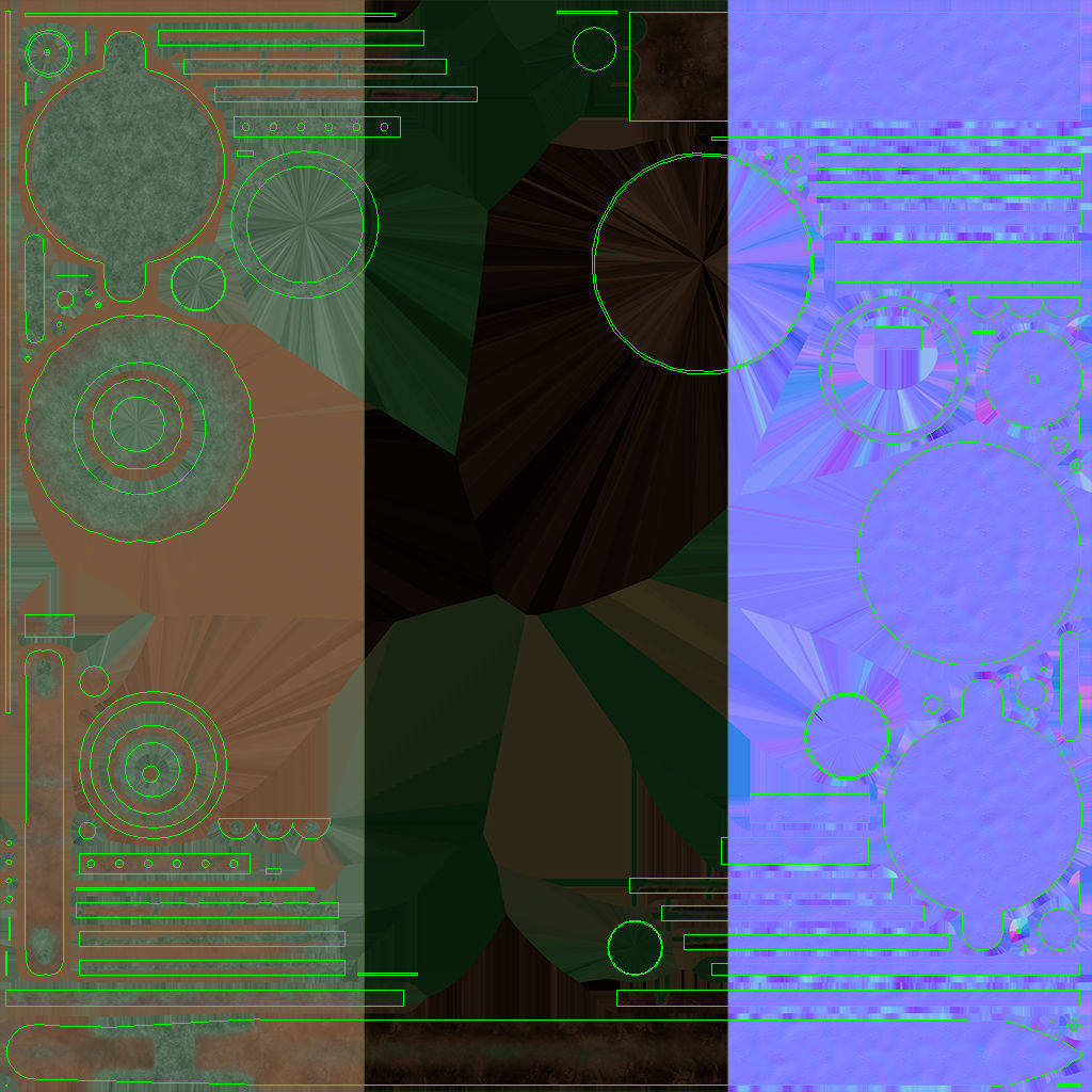 German Historical Garden Light 3D model_13