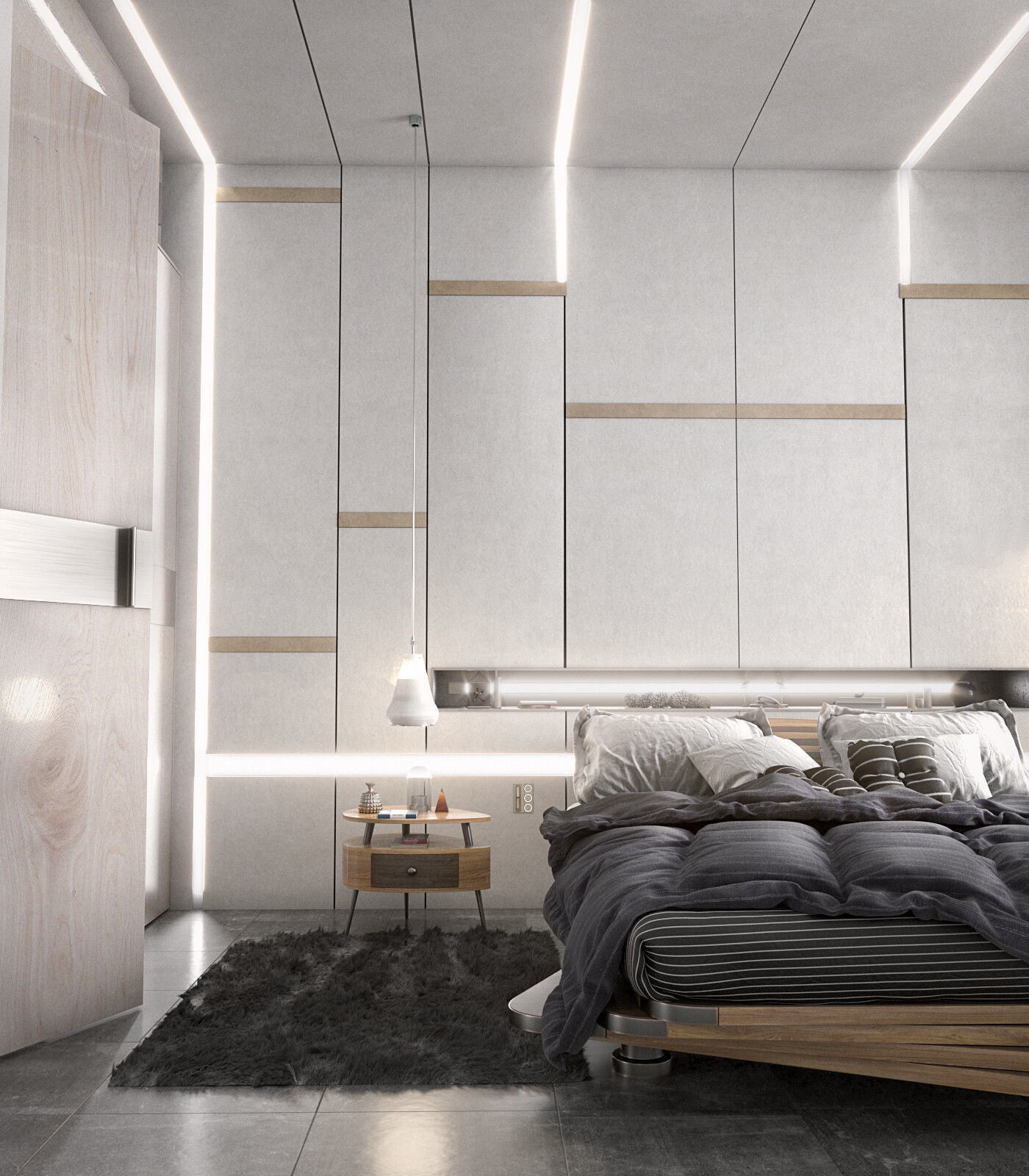 Bed Design 3D model_1